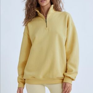 TNA Cozy Fleece Mega ¼ Zip Sweatshirt size 2